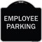 Signmission Designer Series Sign-Employee Parking, Black & Silver Heavy-Gauge Aluminum, 18" x 18", BS-1818-9849 A-DES-BS-1818-9849 - alternate 1